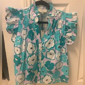 NWT boutique floral shirt